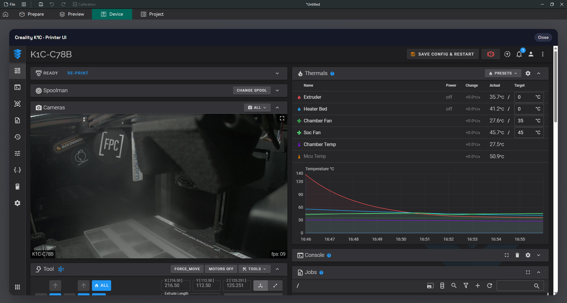 Embedded printer UI accessibility